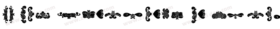 VT Mei Ornaments on Black字体转换